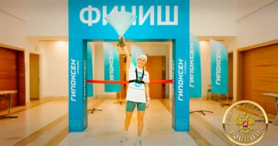 Чемпионка мира по скайраннингу устанавливает рекорд в Москва-Сити