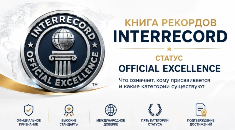 Книга рекордов INTERRECORD раскрыла, что означает статус Official Excellence