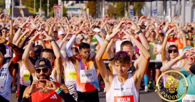 Массовый старт Московского марафона 2025