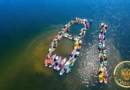 Самые большие цифры на воде, составленные из сапбордов, состояли из 47 сапбордов