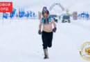 Александр Голота во время рекордного забега с голым торсом в Оймяконе
