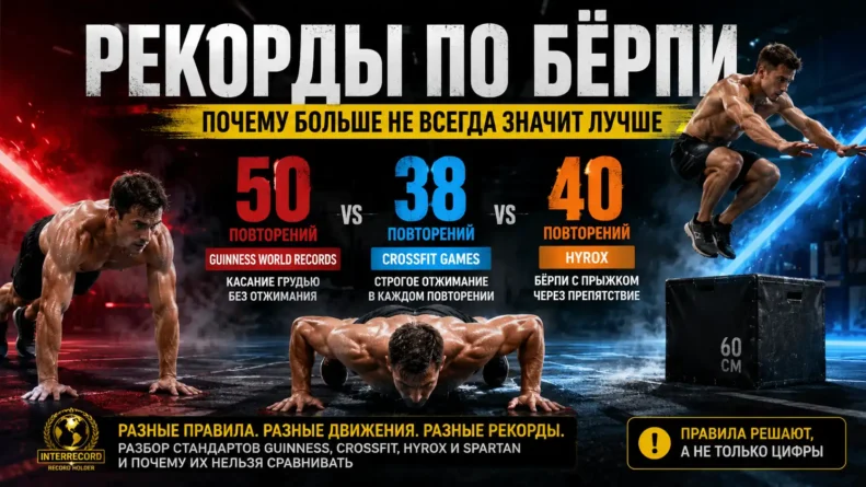 Рекорды по берпи: почему больше не всегда значит лучше