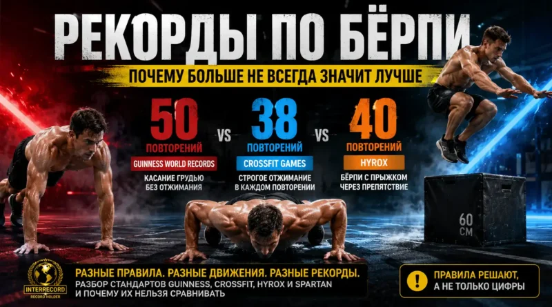 Рекорды по берпи: почему больше не всегда значит лучше