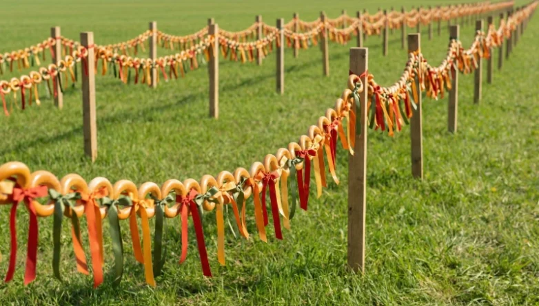 Самая длинная гирлянда из сушек (баранок)