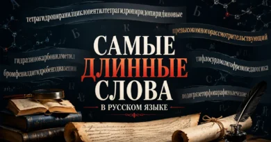 Самые длинные слова в русском языке
