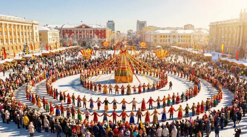 Самые массовые хороводы на Масленицу