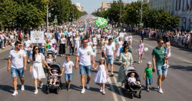 Самый массовый парад семей