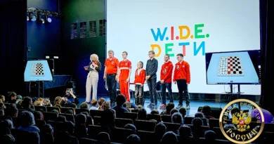 Самый массовый урок по игре в шашки