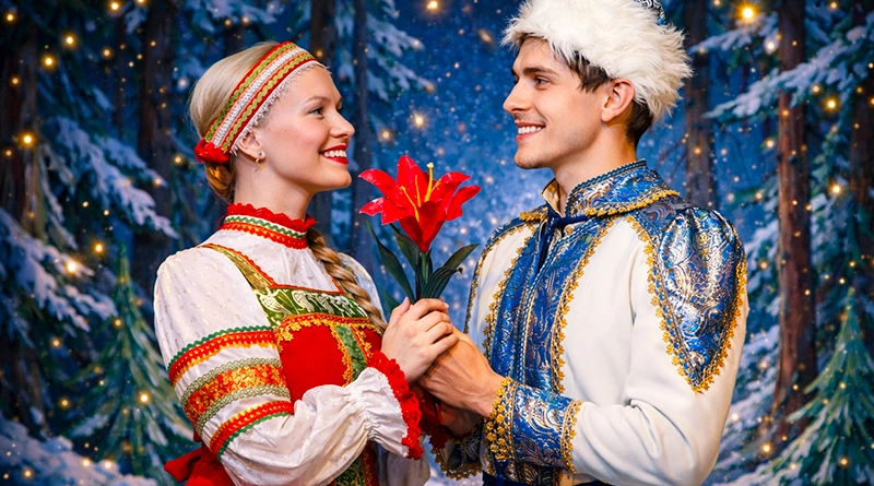 Сцена из спектакля «Аленький цветочек» — самый долго идущий детский спектакль России