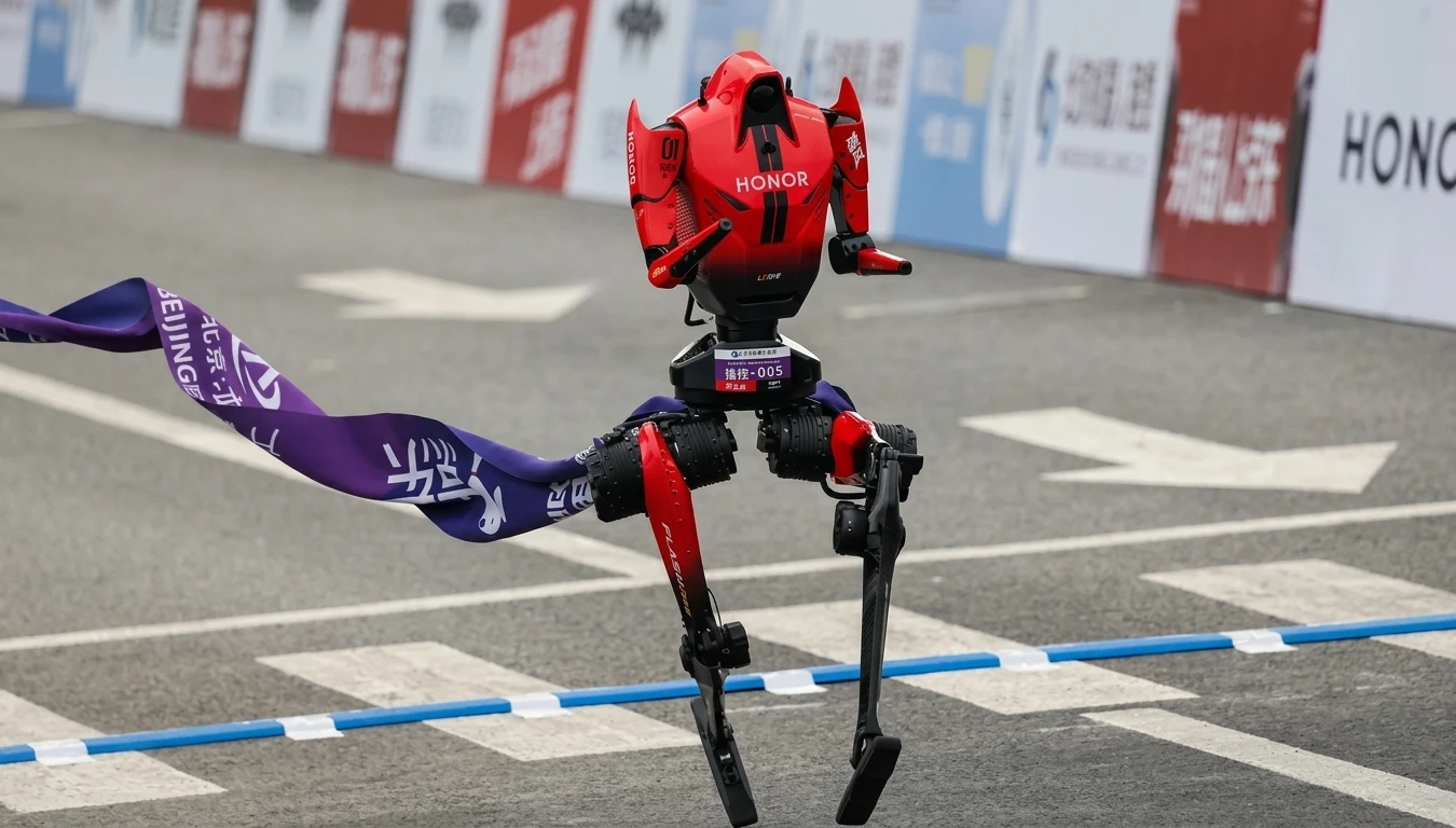 В Пекине андроид обошёл человека на полумарафоне