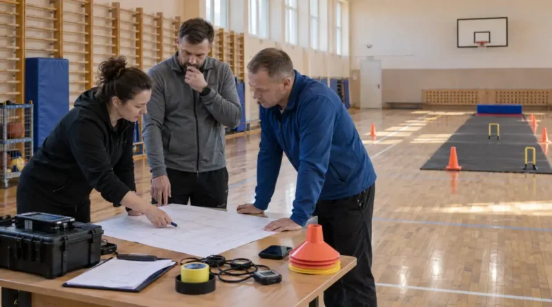 Организаторы готовят рекордную попытку в школьном спортзале