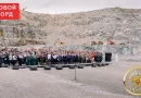 Хоровое исполнение песен Победы в карьере «Борок»