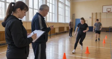Репетиция рекордной попытки в российском спортивном зале