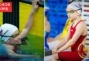 Юная пловчиха устанавливает рекорд в 7 лет