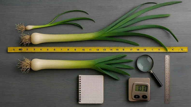 Как измеряется лук-порей для рекордных показателей