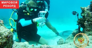 Первое наращивание ногтя под водой