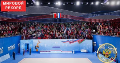 Начинающие гимнастки устанавливают мировой рекорд в Москве