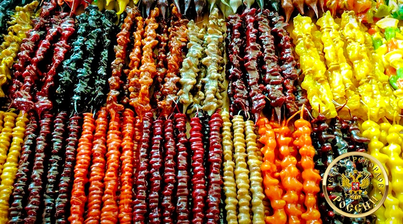 Самая большая мозаика из чурчхелы